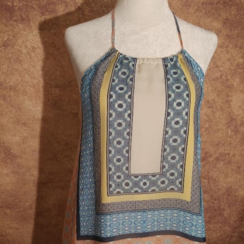 Love Fire Boho Halter Top Size Small